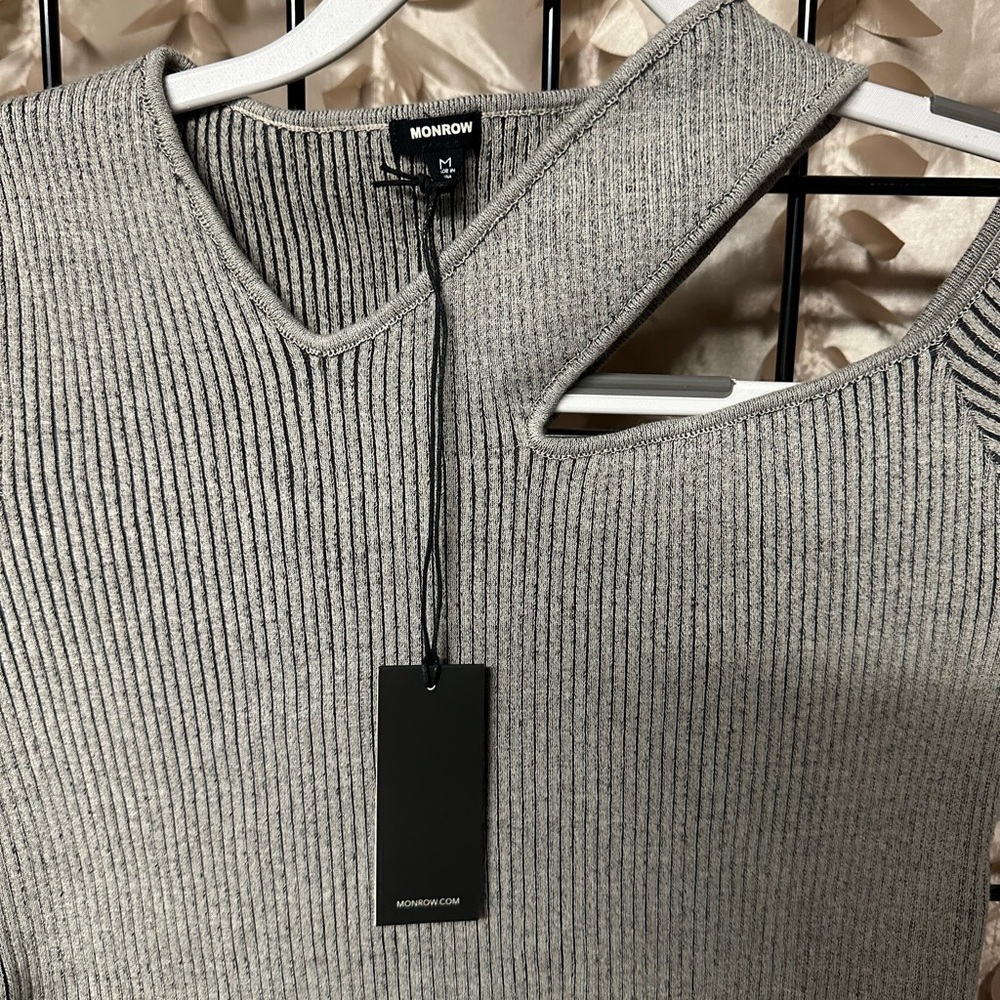 Monrow Ribbed Midi Dress - Picture 4 of 4